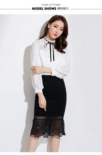 施悅名2018秋冬 蕾絲衫中的淑女美學