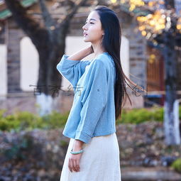 棉麻女裝文藝清新學院女式短袖外套bxf